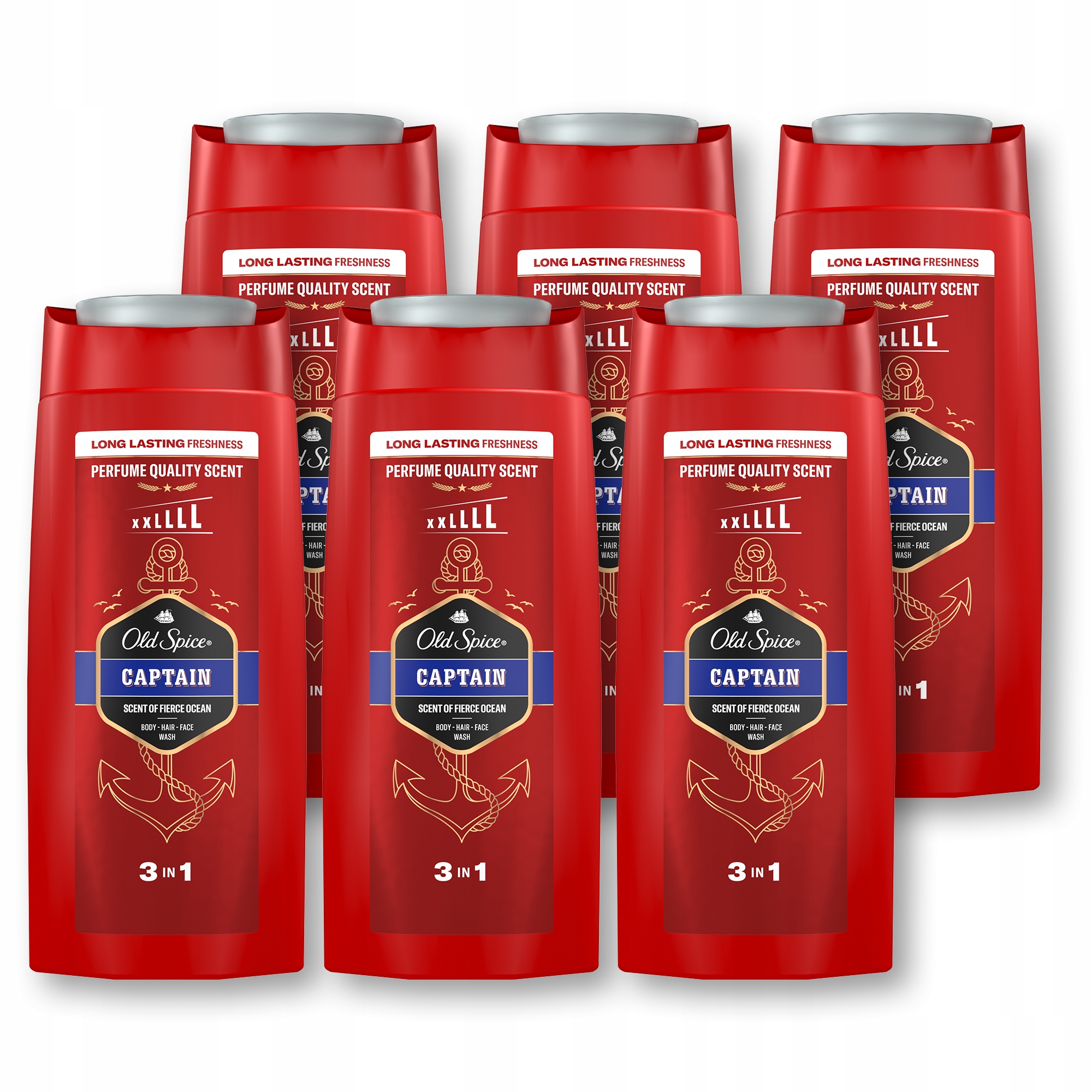 Sprchový gél Old Spice Captain 2v1 6x675 ml